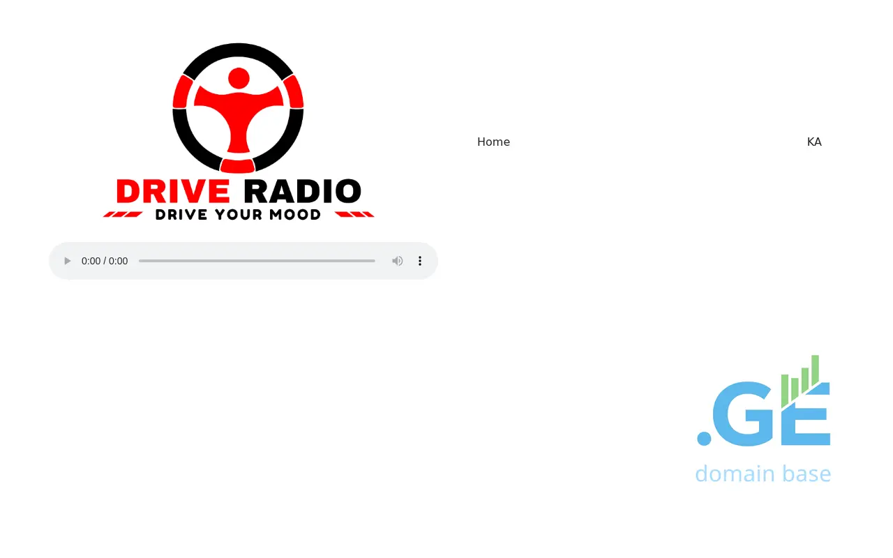 Screenshot of the site driveradio.ge at 2025-10-05