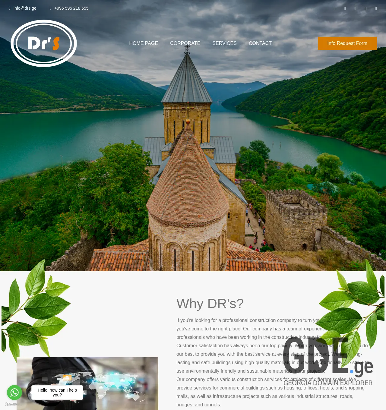 Screenshot of the site drs.ge at 2025-11-30