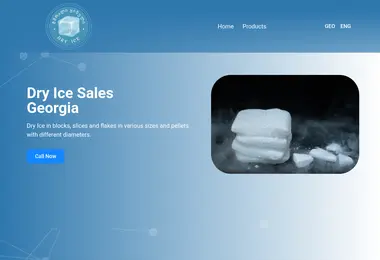 Скриншот dryice.ge