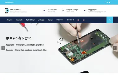 dsv.ge-ის ეკრანის სურათი