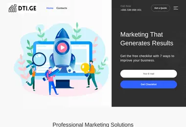 Скриншот dti.ge