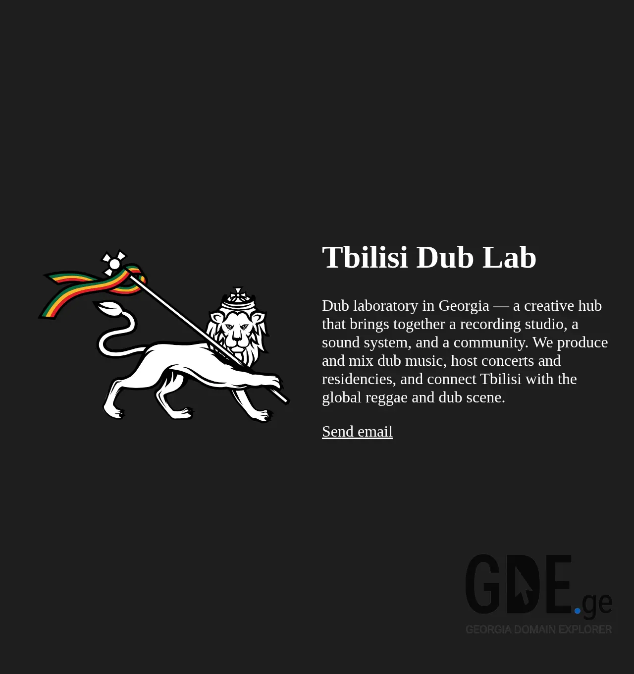 Screenshot of the site dub.ge at 2025-11-30