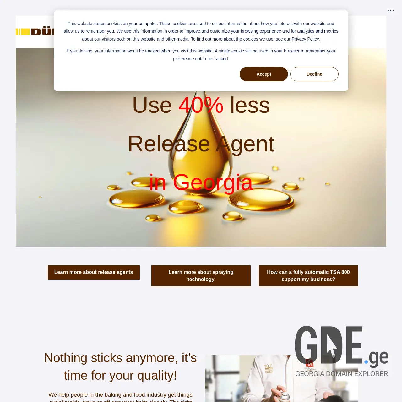 Screenshot of the site dubor.ge at 2025-12-07