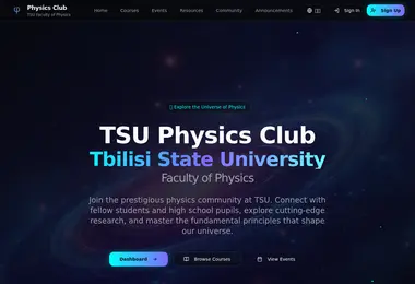 Screenshot of e-physics.ge