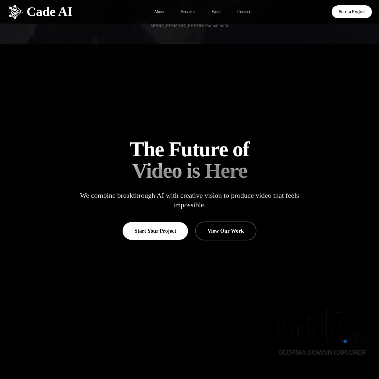 Screenshot of the site eai.ge at 2025-12-07