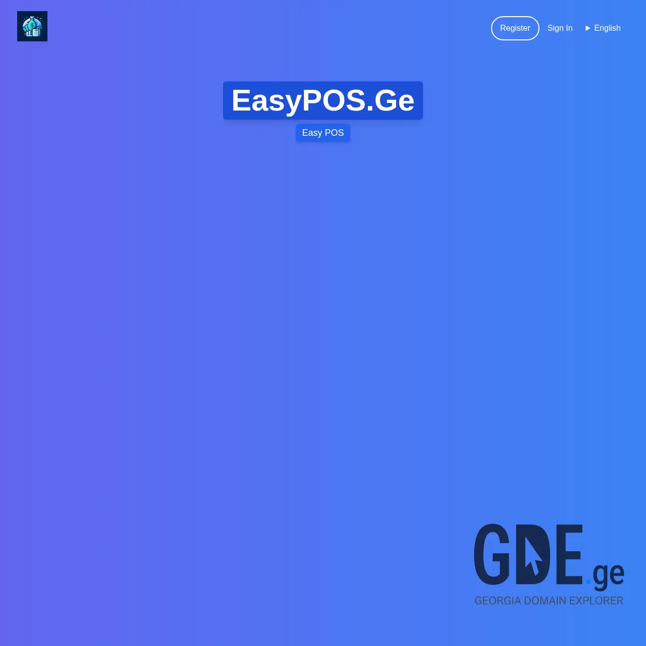 Screenshot of the site easypos.ge at 2025-12-07