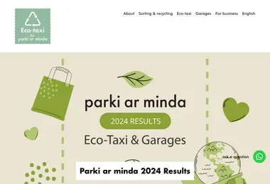 Screenshot of eco-taxi.ge