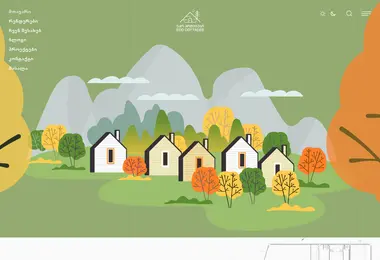Скриншот ecocottages.ge