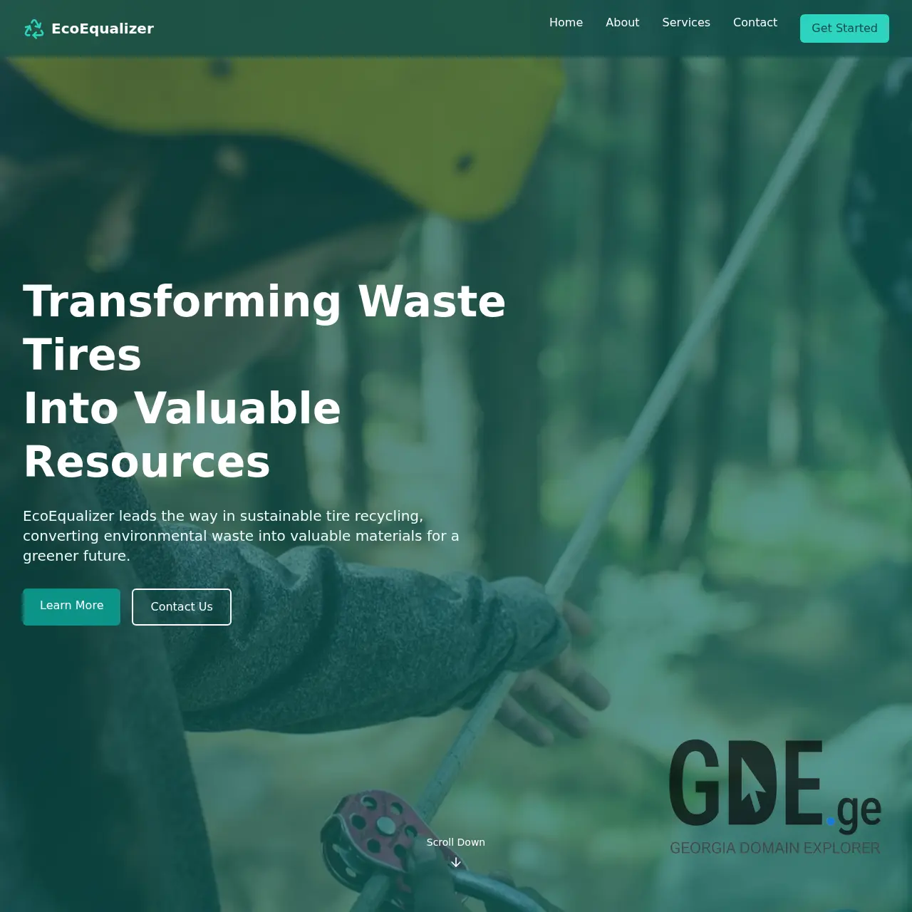 Screenshot of the site ecoequalizer.ge at 2025-12-07
