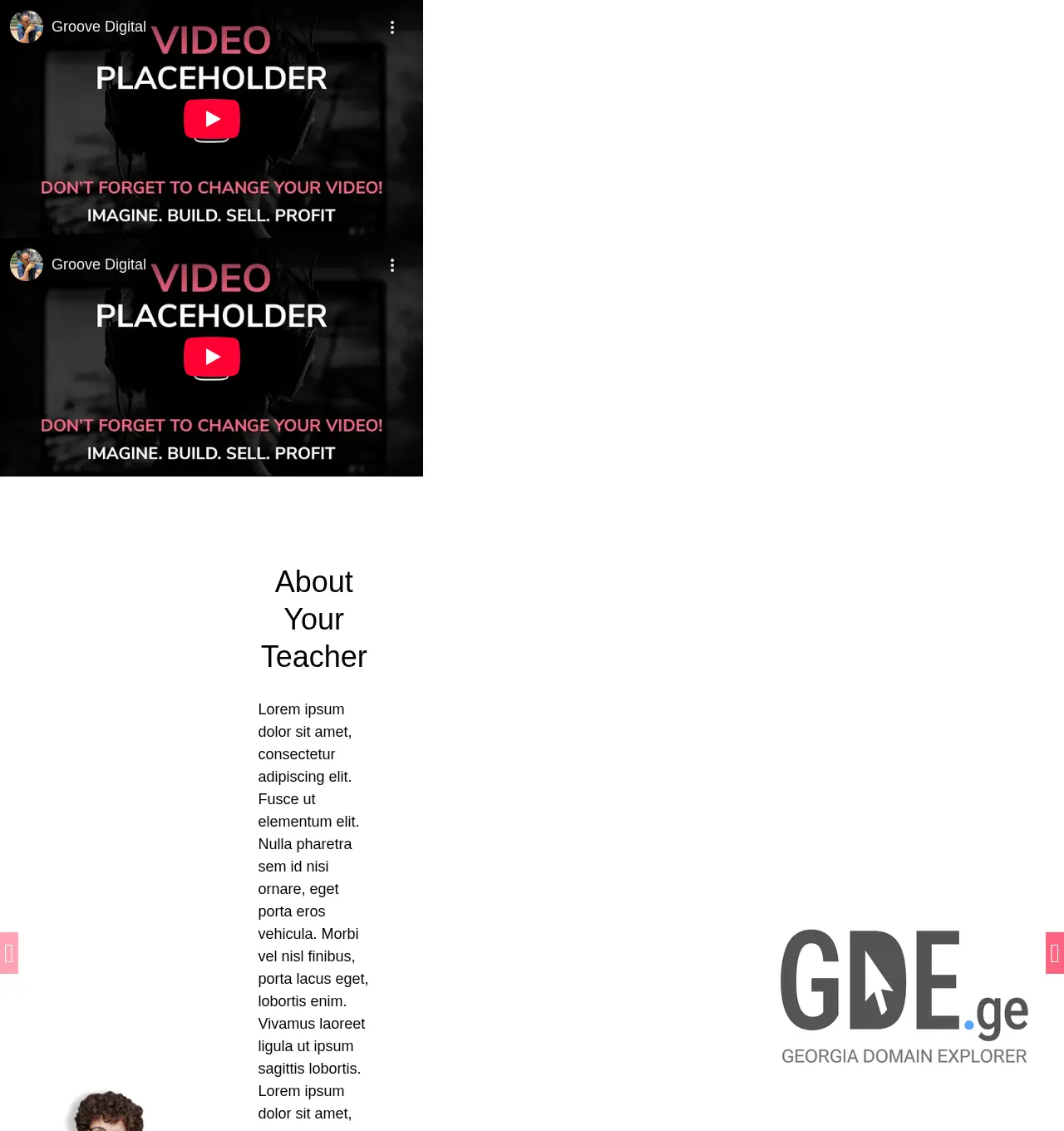 Screenshot of the site ecomplus.com.ge at 2025-11-29