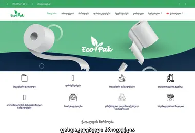 Screenshot of ecopak.ge