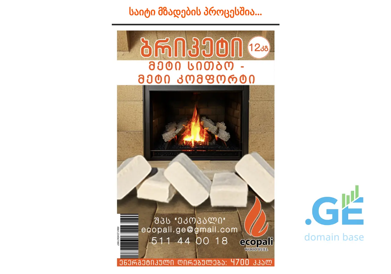 Screenshot of the site ecopali.ge at 2025-10-05