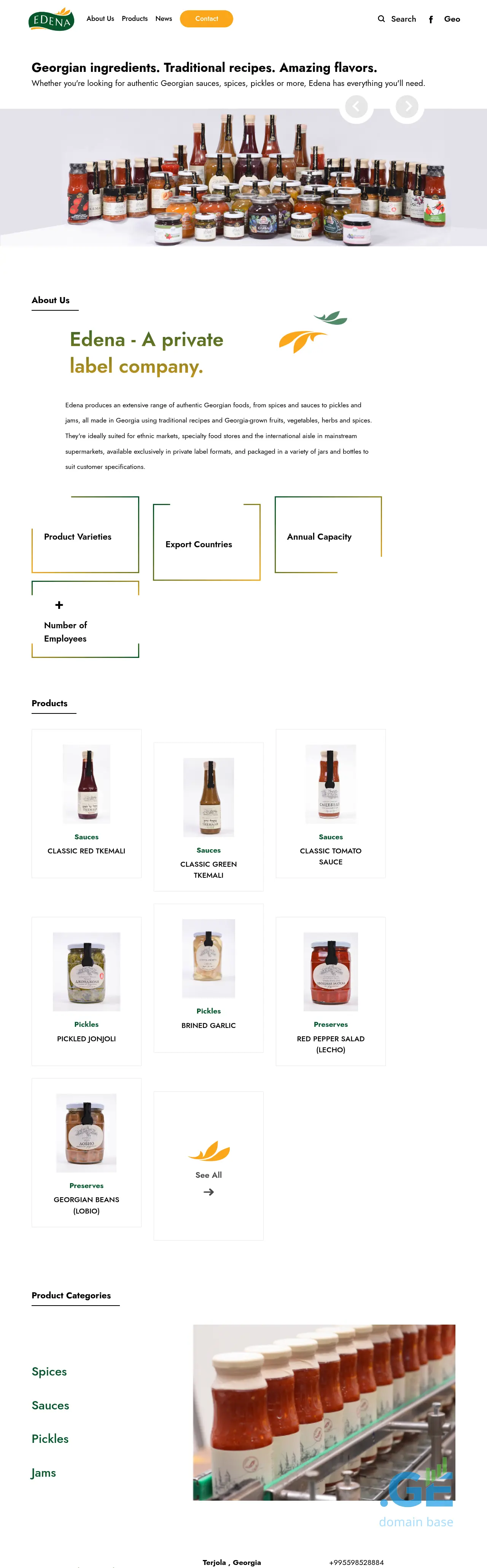 Screenshot of the site edena.ge at 2025-10-05