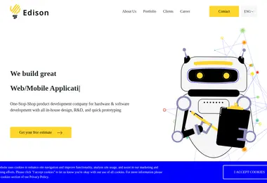 Скриншот edison.ge