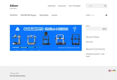 Screenshot of edisonstore.ge