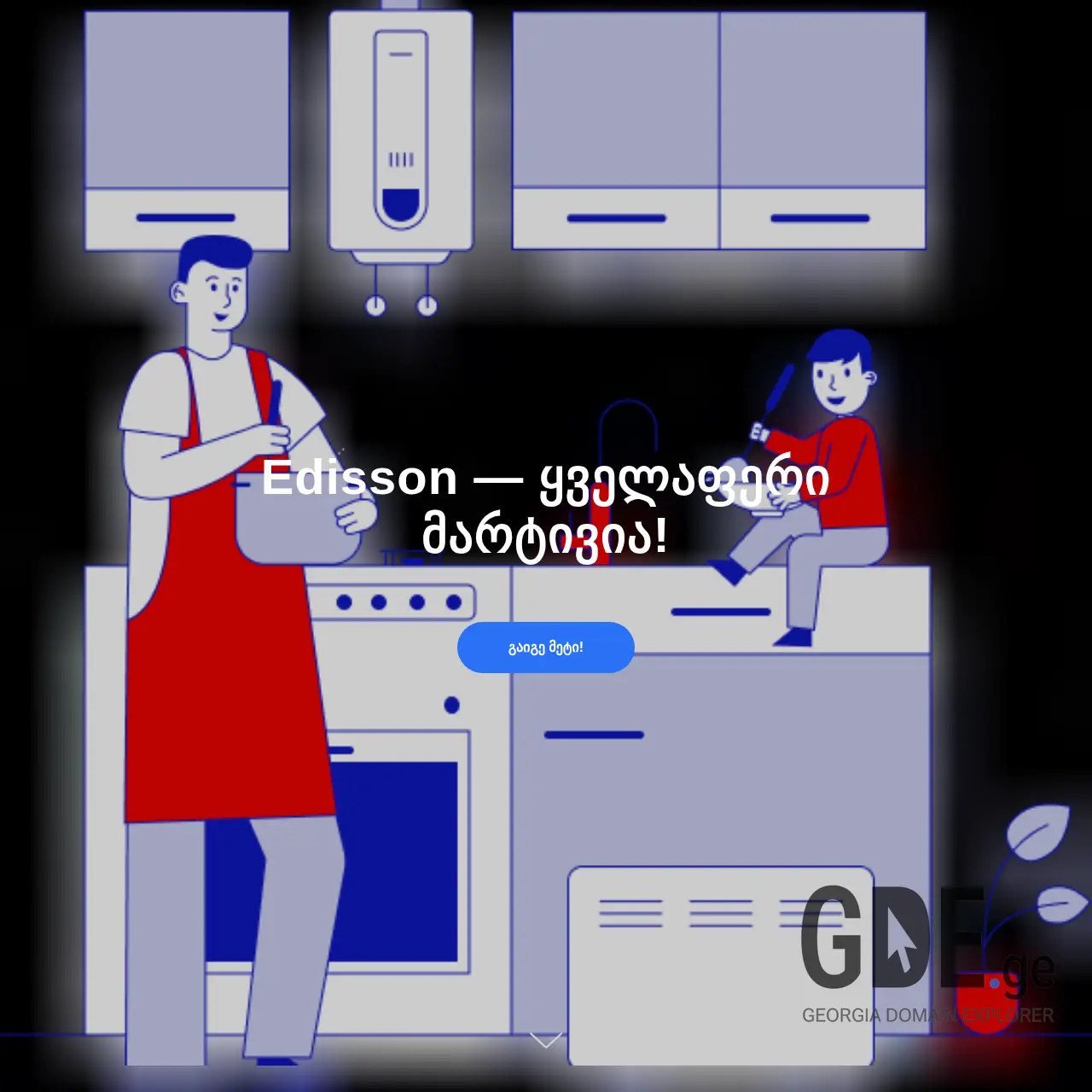 Screenshot of the site edisson.ge at 2026-01-19