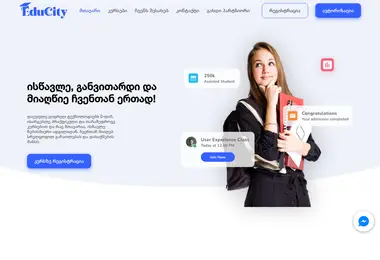 Screenshot of educity.ge