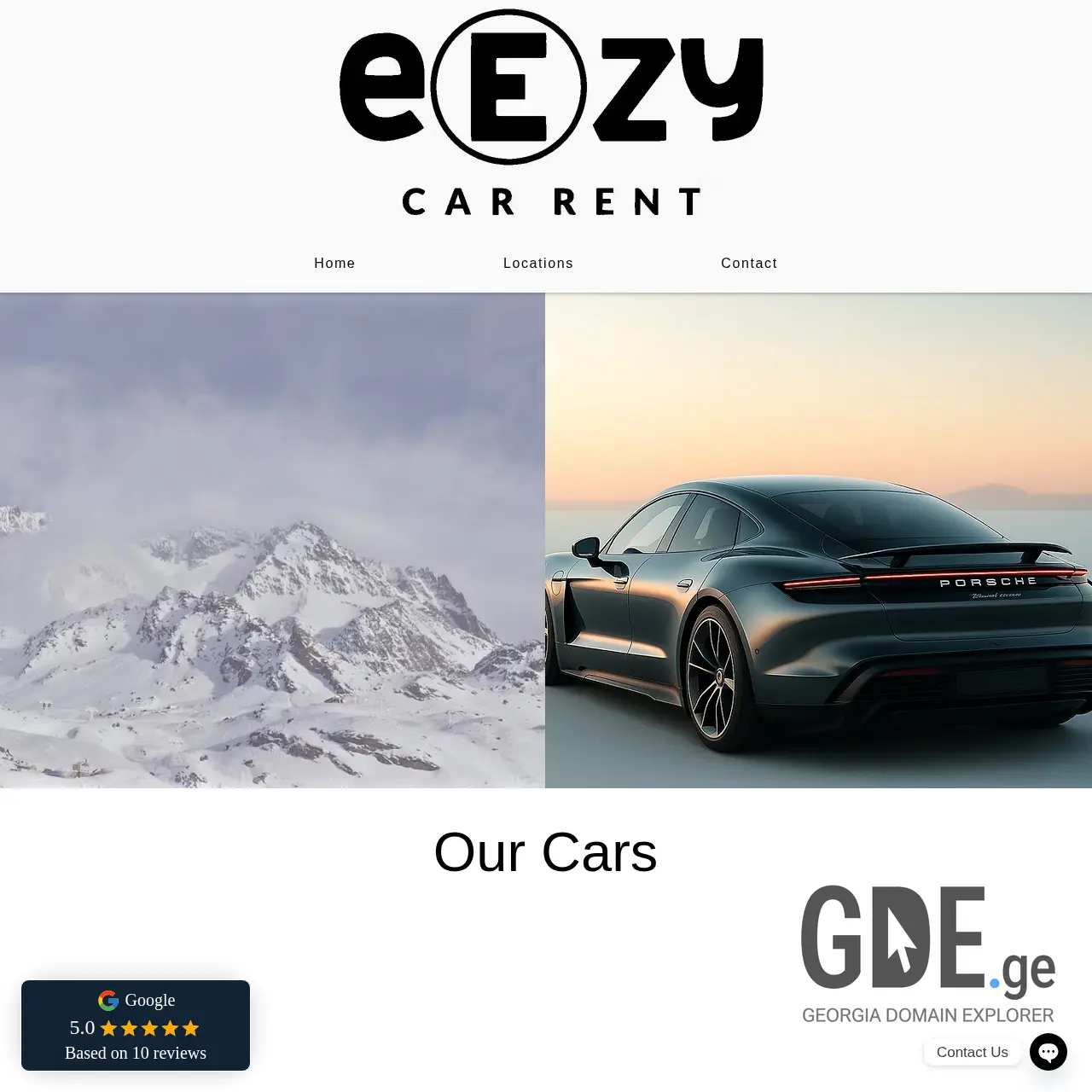 Screenshot of the site eezycarrent.ge at 2025-12-07