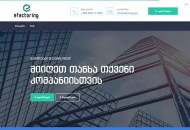 Screenshot of efactoring.ge