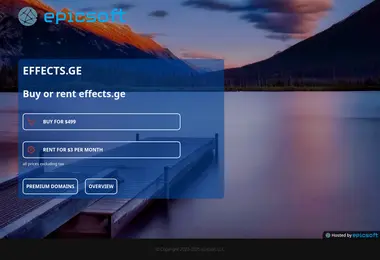 Скриншот effects.ge
