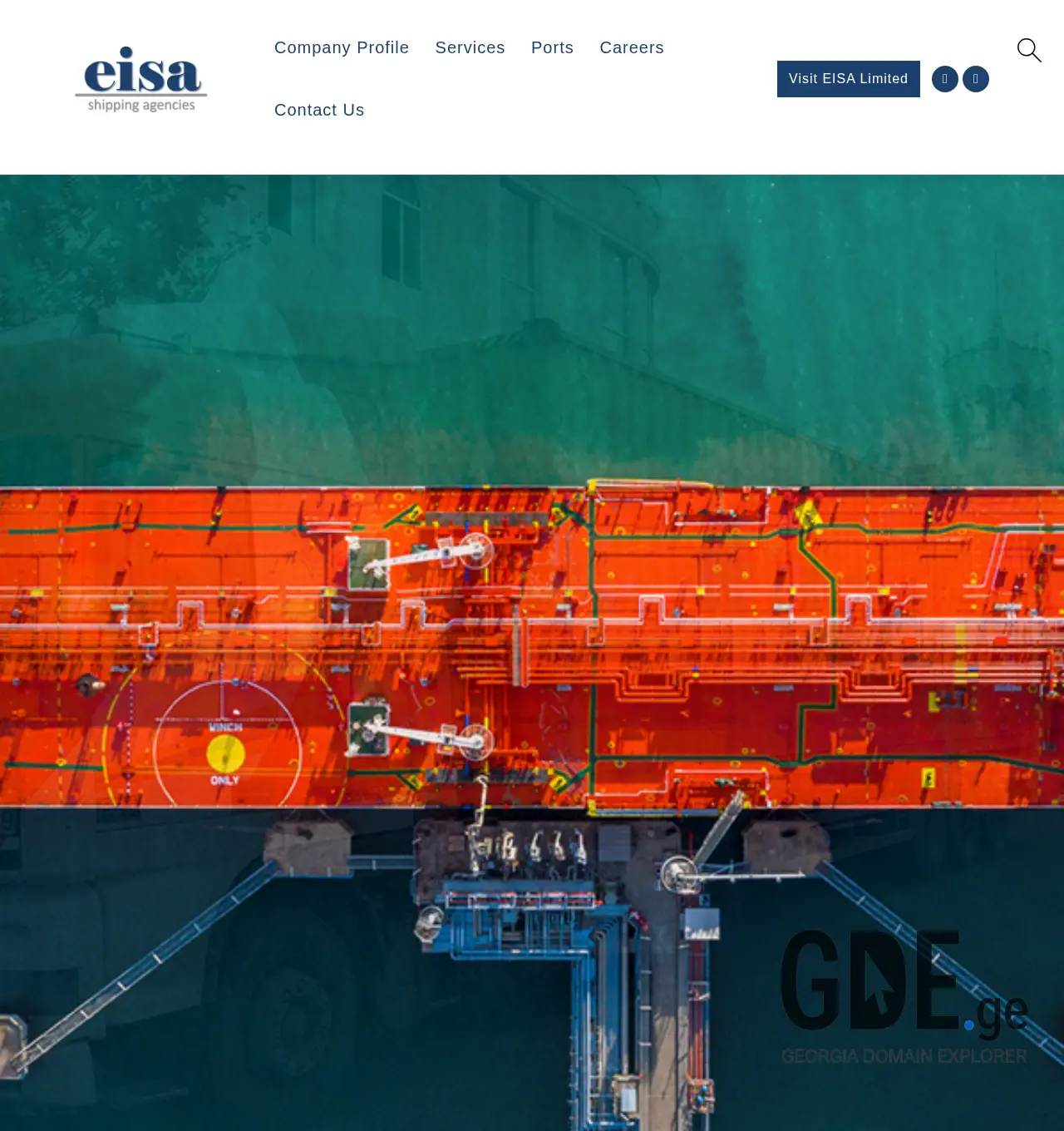 Screenshot of the site eisa.com.ge at 2025-11-29