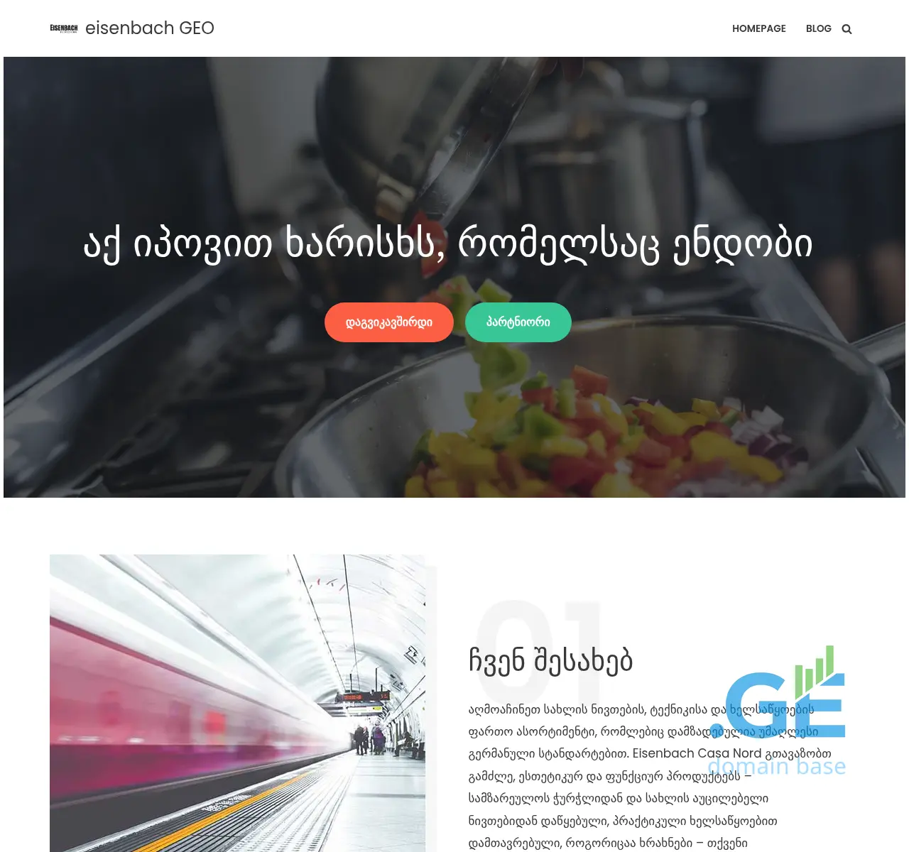 Screenshot of the site eisenbachprofessional.ge at 2025-10-27