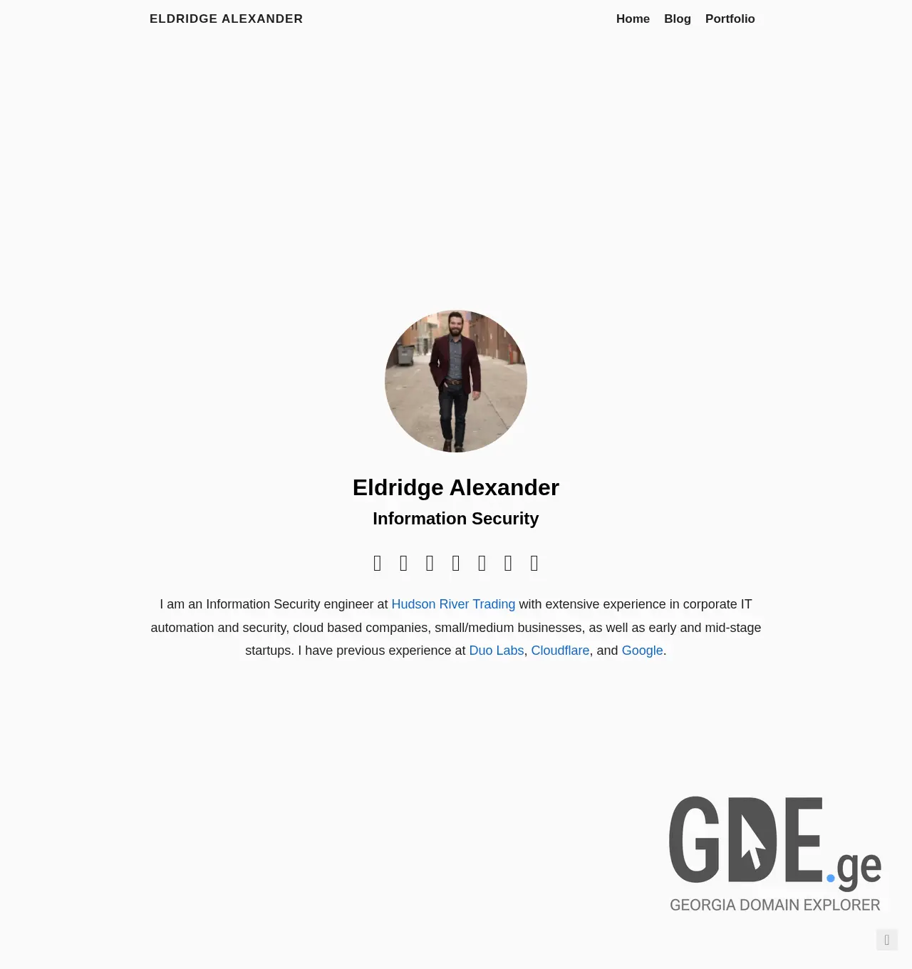 Screenshot of the site eldrid.ge at 2025-12-02