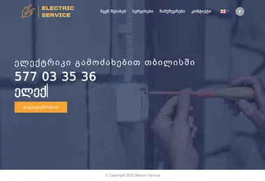 Скриншот electricservice.ge