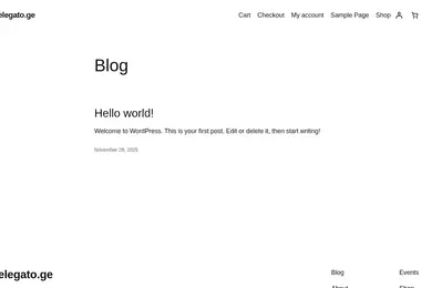 elegato.ge-ის ეკრანის სურათი