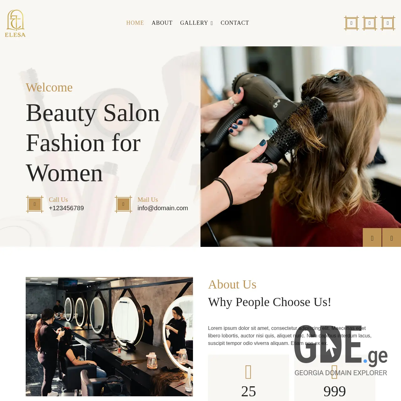 Screenshot of the site elesa.ge at 2026-01-18