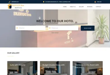 Screenshot of eleveninn.ge