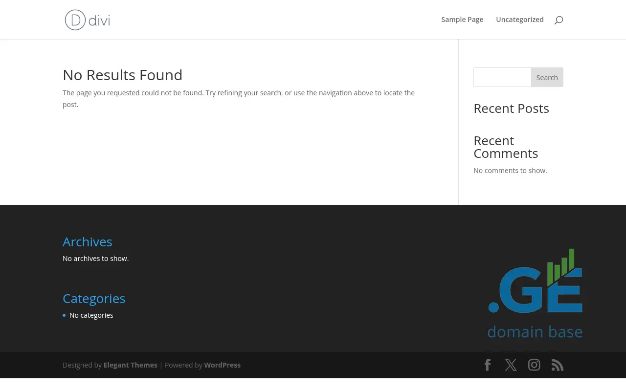 Screenshot of the site elfy.ge