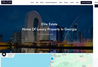eliteestate.ge-ის ეკრანის სურათი