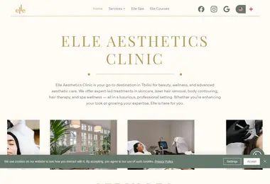 Screenshot of elleclinic.ge