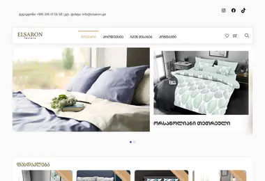 Screenshot of elsaron.ge