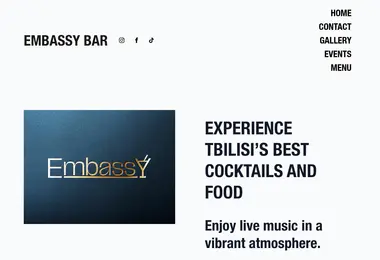 Screenshot of embassybar.ge