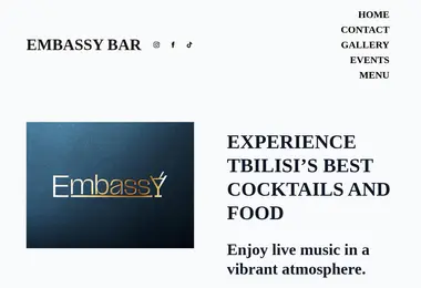 Скриншот embassybar.ge