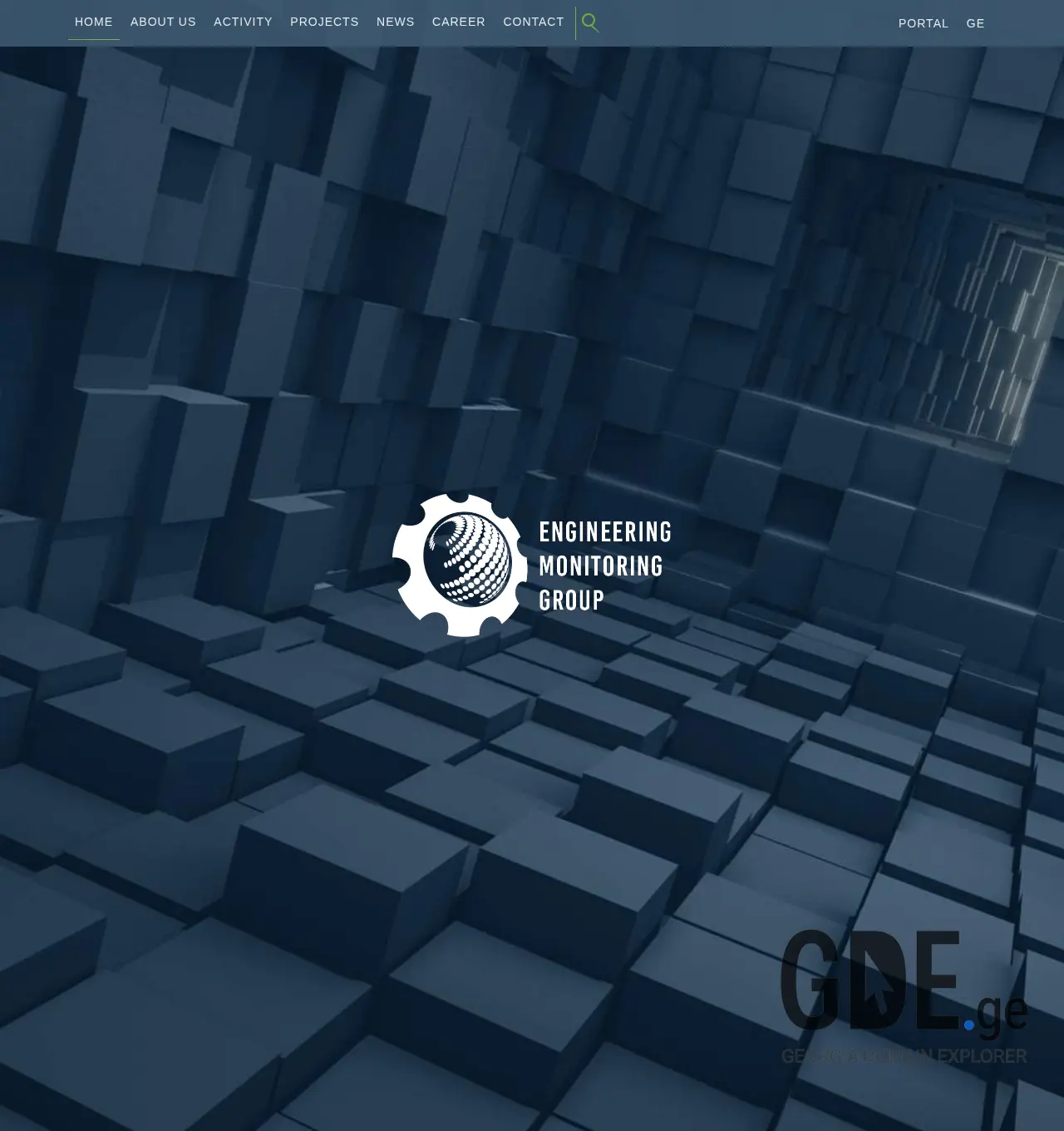 Screenshot of the site emg.ge at 2025-11-29