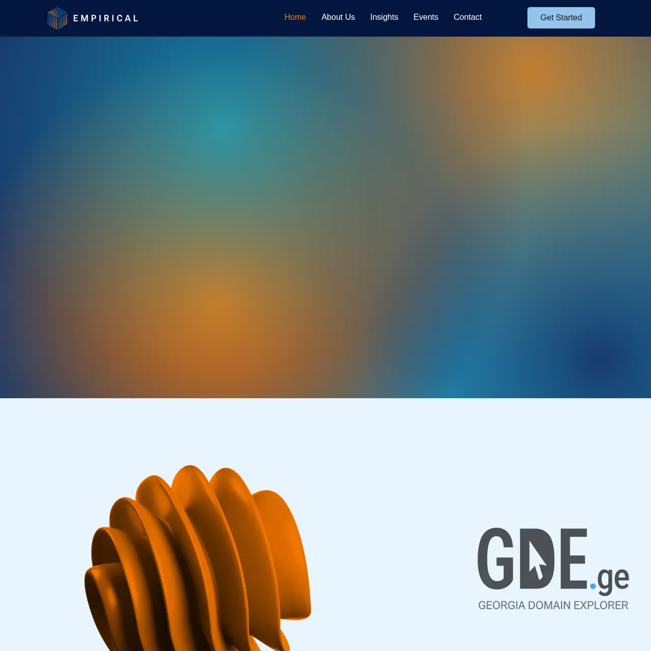 Screenshot of the site empirical.ge at 2025-12-07