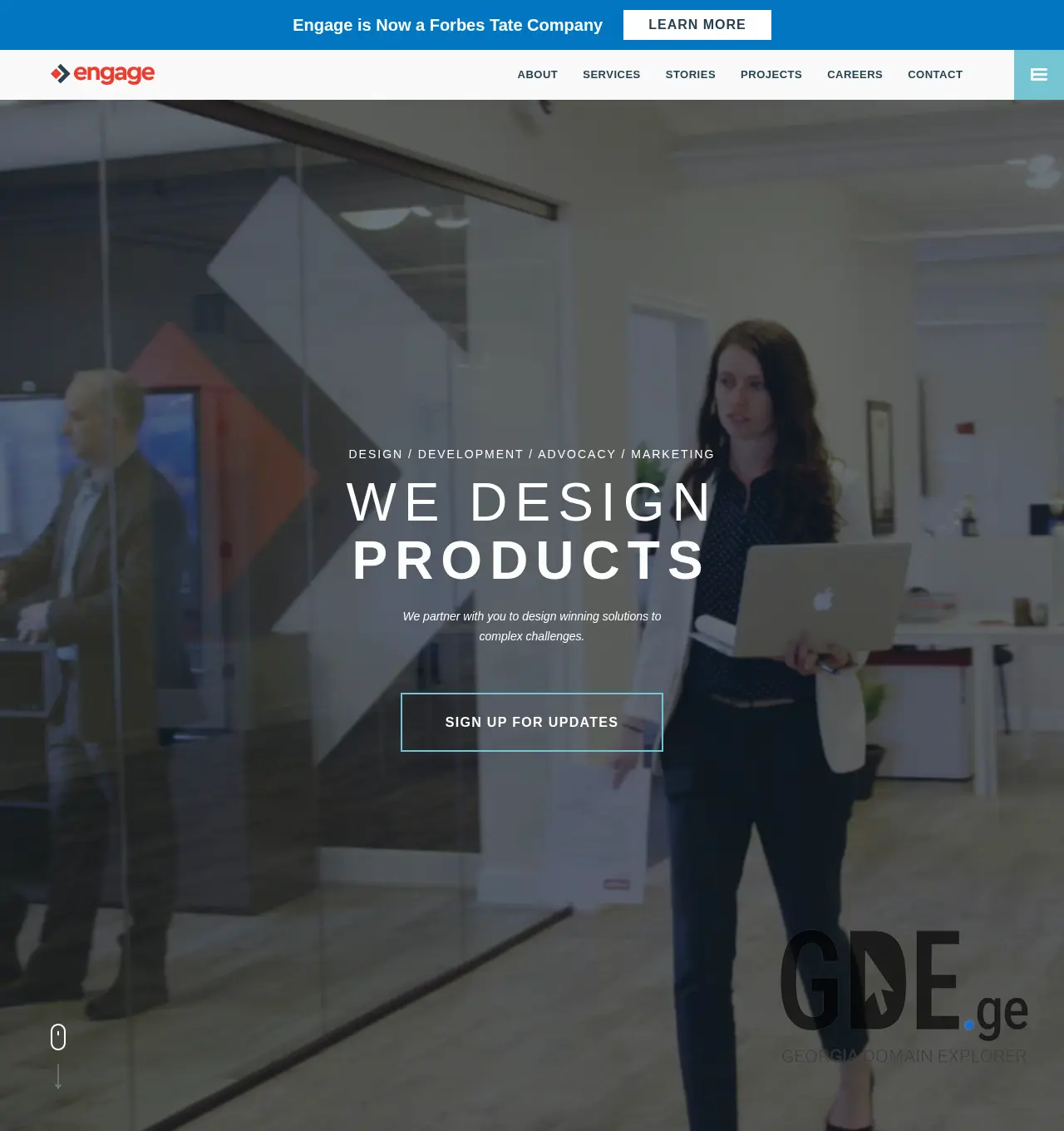 Screenshot of the site enga.ge at 2025-11-29