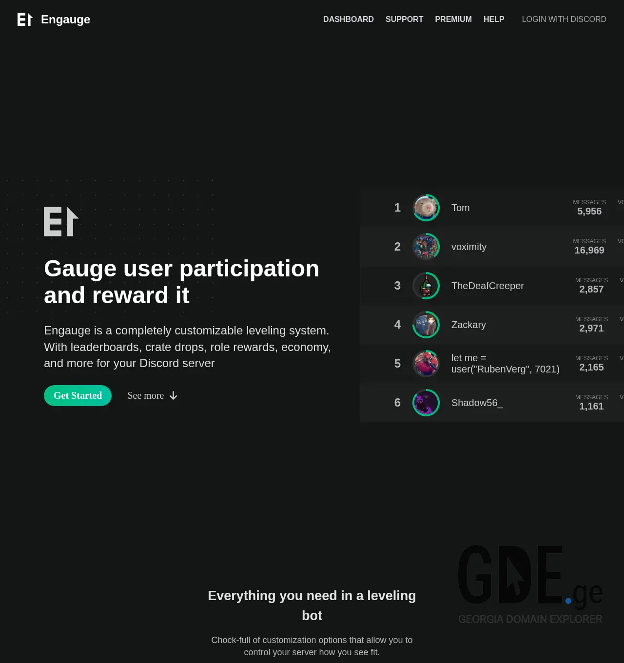 Screenshot of the site engau.ge at 2025-11-30