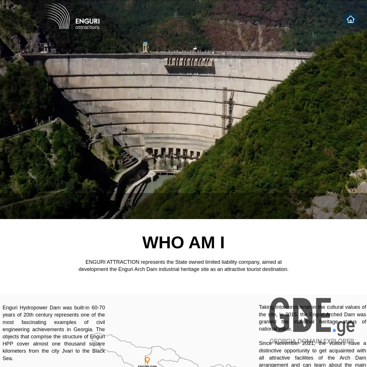 Screenshot of the site enguridam.ge at 2025-12-07