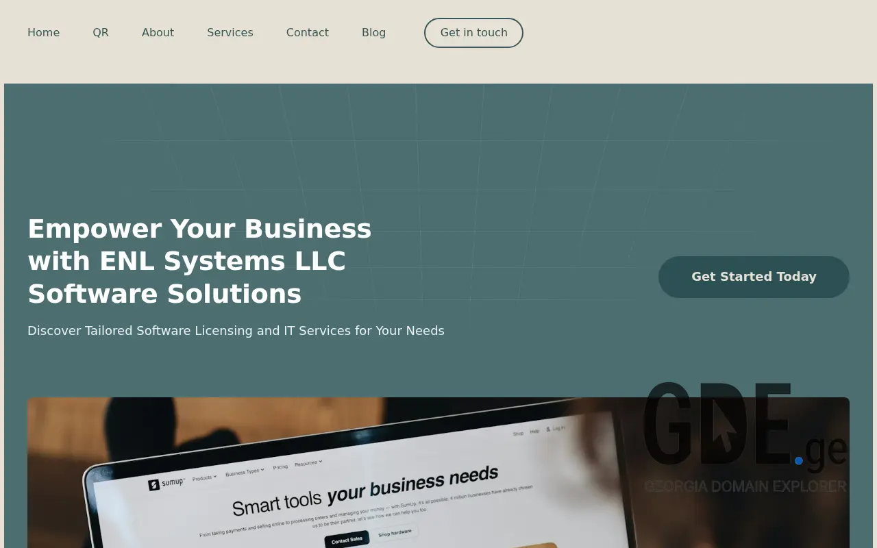 Screenshot of the site enlsystems.ge at 2025-11-28