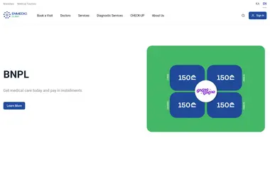 Screenshot of enmedic.ge