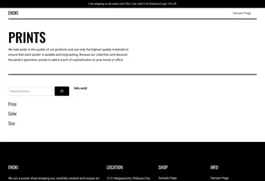 Screenshot of enoki.ge