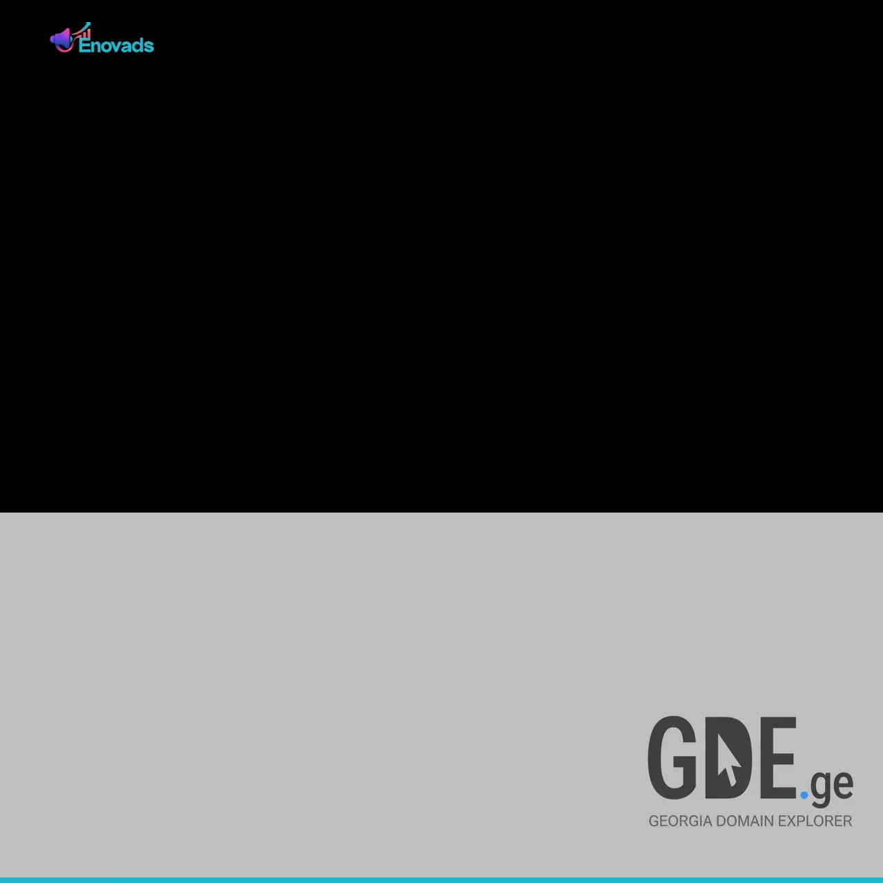 Screenshot of the site enovads.ge at 2025-12-07