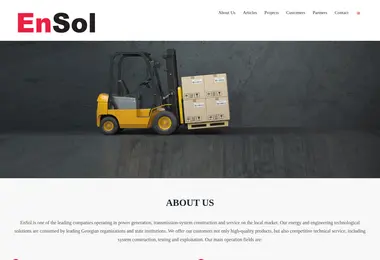 Screenshot of ensol.ge