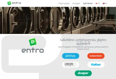 Screenshot of entro.ge
