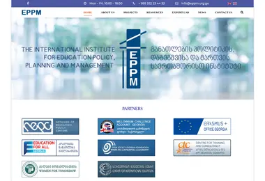Скриншот eppm.org.ge