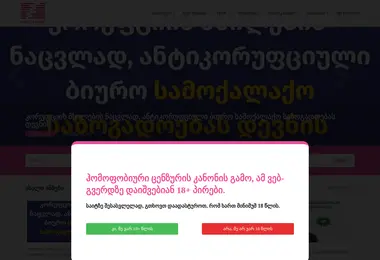 Screenshot of equality.ge